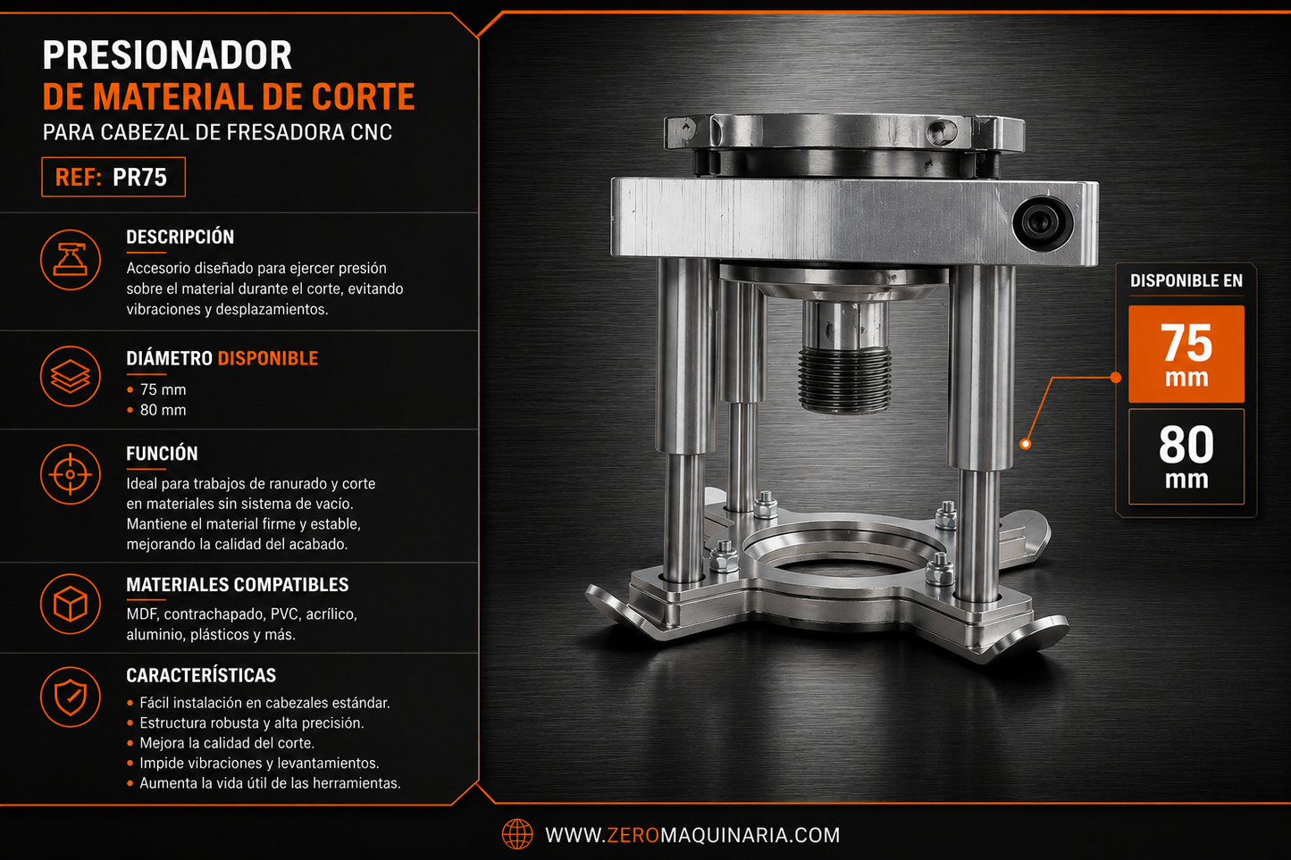 Presionador de material